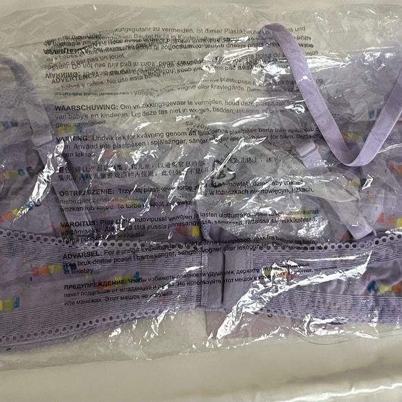 Savage X FENTY Bralette Lavender Rainbow Logo 🌈 - Picture 4 of 5